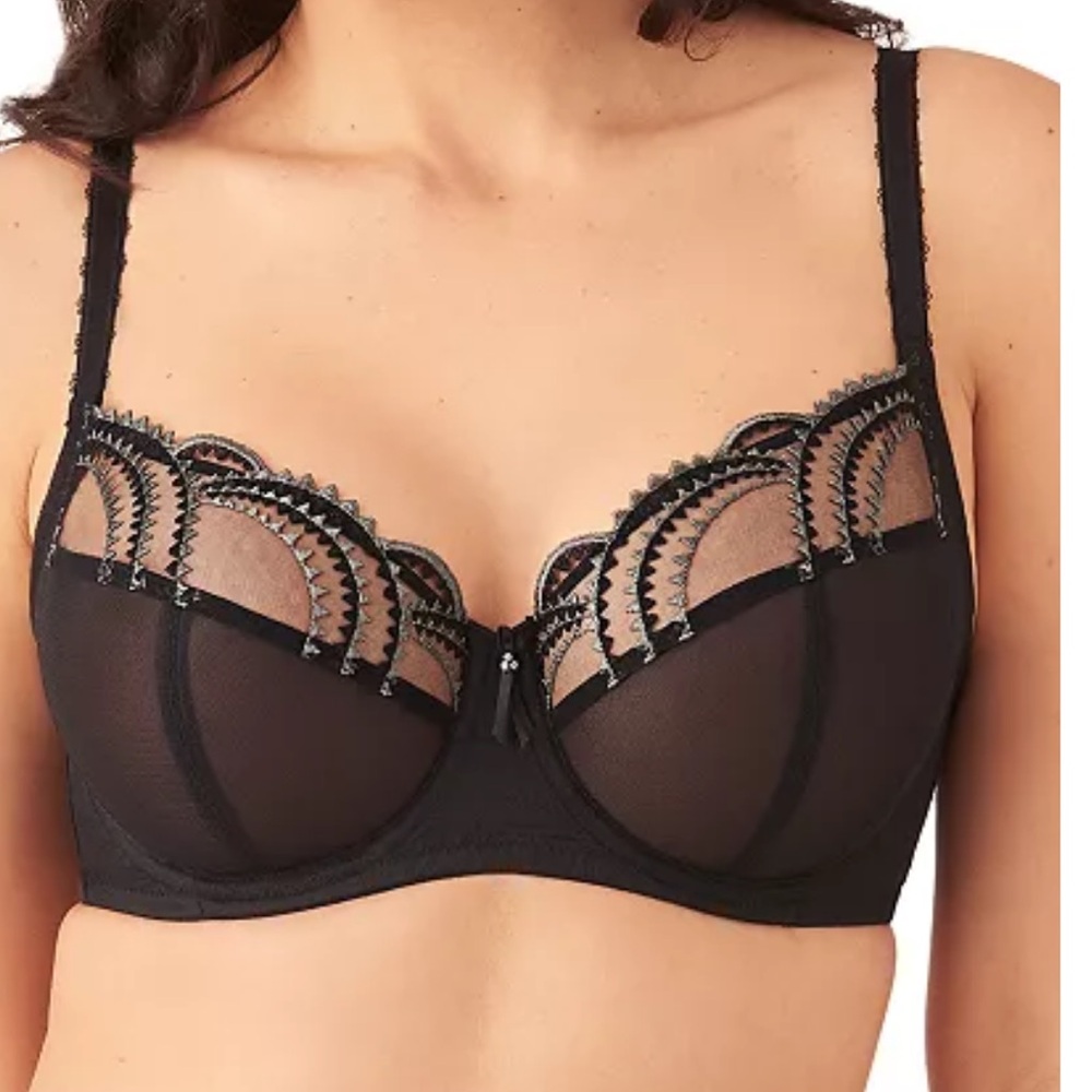 Wacoal Evocative Edge Full Figure Underwire Bra sz 36G in black